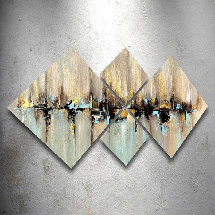 Wallity Cuadro Decorativo de MDF Multicolor (4 Piezas) Wallity Cuadro Decorativo de MDF Multicolor (4 Piezas)